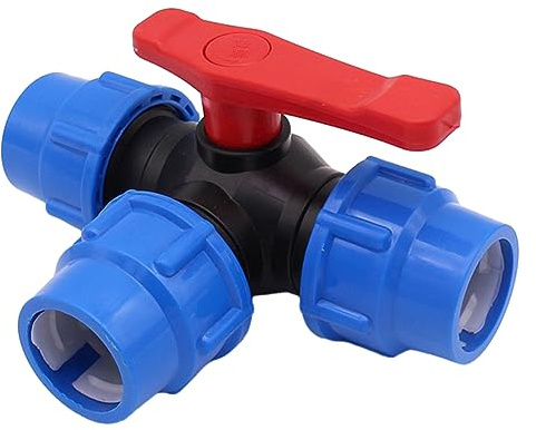 Raccord de tuyau d'arrosage à 3 voies en polyéthylène, collecteur de tuyau, raccords de tuyau d'arrosage très résistants – 20 mm/25 mm/32 mm/40 mm/50 mm