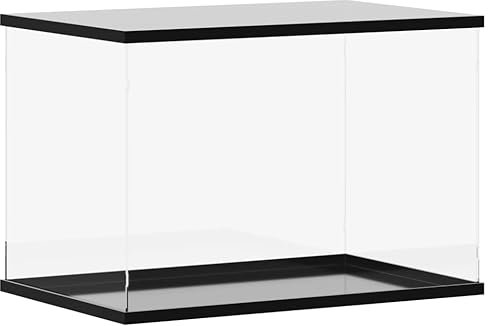 vidaXL Vitrine, Schaukasten Staubschutz, Sammlervitrine für Sammlerstücke Spielzeug Figuren, Ausstellungsbox Acrylbox, Transparent Acryl