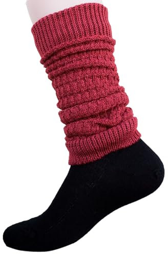 Grödo, Merino Beinstulpen Pique-Muster, 100% Wolle (kbT) (Himbeere)