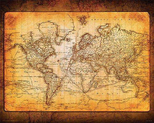 Puzzle 1000 Teile Retro-Karte Der Alten Pergamentrolle 75 * 50Cm