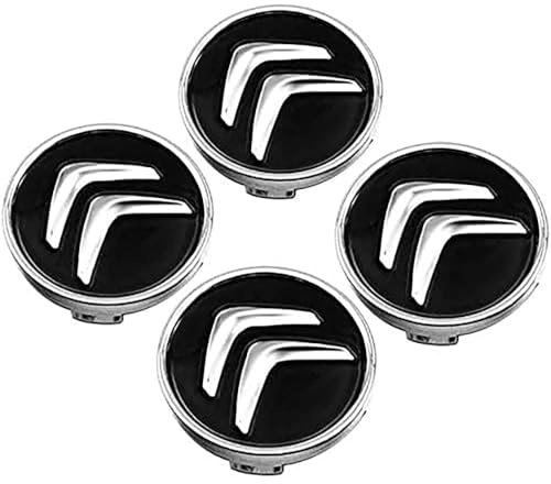 NOLLAM 4 Pièces Cache Moyeux pour Citroen Jumpy 60mm Cache Moyeux Cache Moyeu Cache Roue Centrale Enjoliveurs Cache Jante Chapeau Centre Jante Voiture,B