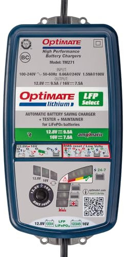 OptiMate Lithium Select 12V 16V Battery Charger
