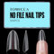 TOMICCA 510 Pièces Demi Capsules Ongles, Amande Moyen Acrylique Français Faux Ongles Pointues Extension Autocollants pour les studios de manucure & Home Nail Art, 12 tailles