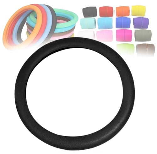 Cool Anti-Rutsch Silikon Lenkradschutz Auto Lenkrad Schutzhülle Anti-Rutsch Auto Lenkradschutz Universal Fit Leicht zu Reinigen Lenkradabdeckung (3)