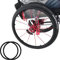 Fundas Protectoras para Ruedas Traseras de Sillas de Ruedas de 20/22/24 Pulgadas, Cubierta de Rueda Trasera para Silla de Ruedas para Mejorar el Agarre y La Tracción,BLACK-22in