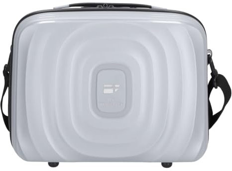 Von Cronshagen Kosmetikkoffer Mans Beauty Case | aus stabilem Polypropylen | großes Beautycase mit Aufsteckfunktion | passend zu Mogens Koffer | mit längenverstellbaren Schultergurt (articgrey)