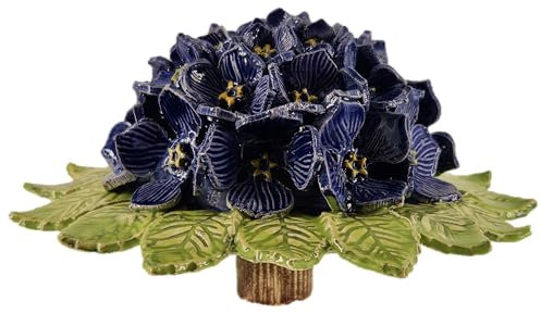 Keramik Hortensie blau Durchmesser 17 cm