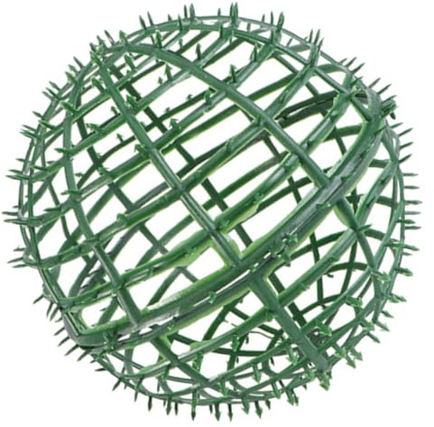 Cabilock Blumenarrangement Kugel Kugel Ballrahmen Aus Kunstrasen Topiary Sphäre Formen Rattankugeln Topiary Sphäre Rahmen Hängender Pflanzer Hängekorb Mit Künstlichen Blumen Plastik Green