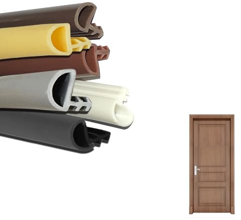 ACNMGDF Kerf Weather Stripping Door Seal, Premium Rubber Seal Strip for Doors Windows, Weatherseal Replacement for Large Gaps, Easy to Install, Long-Lasting & Durable Black 100m/328ft.