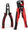 2 Stück 3-in-1 Abisolierzange Seitenschneider,Automatische Abisolierzange 10-24 AWG und Seitenschneider 20-10 AWG,Schneidzange Crimpzange Abisolierwerkzeug für Kleinstarbeiten und Platinen
