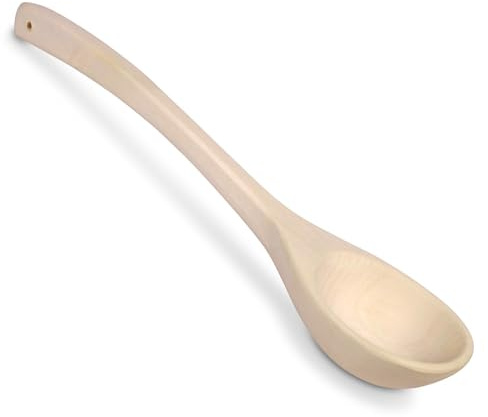 LaJa26 Sauna-Kelle 41 cm - Finnische Birke - Natur unbehandelt - Langlebiger Stiel - 100 ml Füllmenge für Sauna-Aufgüsse - Hochwertig & elegant - Loch für Aufhängung vorhanden