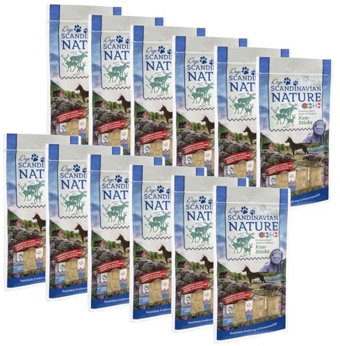 Scandinavian Nature Dogs mit Wild - Kausticks für Hunde (12x 45g)