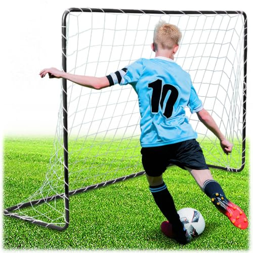 Neo-Sport Fußballtor - Fußball Tor - Trainingstor Outdoor 183 x 122 x 61 cm Schwarz