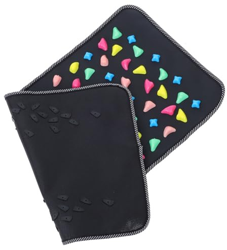 IWOWHERO Akupressur Fußmassage Matte 70X35cm mit Kieselstein Simulation Ergonomisch Strapazierfähiges PP Kunstleder Fußpflege und Entspannung für Altersgruppen