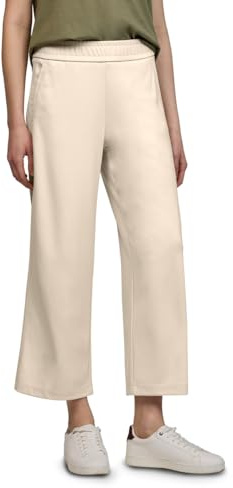 Street One Studio Mid Waist Wide Leg Hose im Casual Fit Stone Sand 36