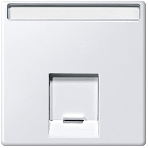 Merten Zentralplatte für Schneider Electric-Connector 1 Fach, System M, polarweiß, MEG4573-0419