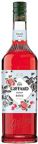 GIFFARD - Sirop de Rose - Recette et Fabrication Françaises - Floral et Intense - 1 Litre