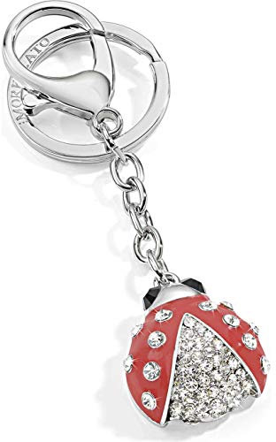 Portachiavi Donna, Collezione Magic, in Acciaio, Cristalli e Smalto - SD0328