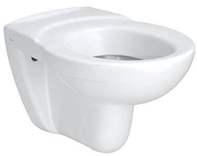 Cuvette suspendue ESCULAPE 36,1x54,4cm en porcelaine avec sortie horizontale et alimentation indépendante, sans trou d'a