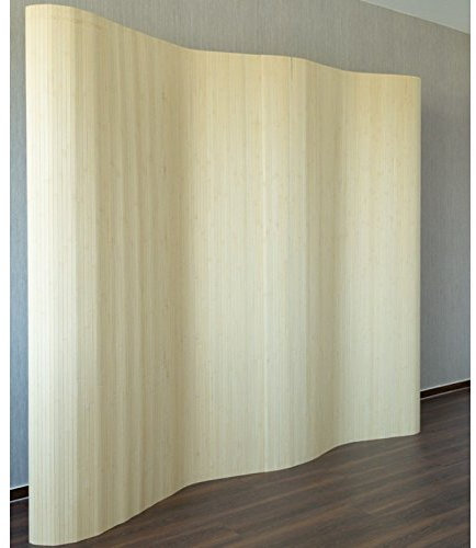Décoshop26 Paravent Design en Bambou 200 x 250 cm Naturel PAR06003