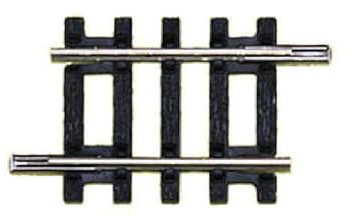 Hornby R610 OO Gauge Quarter Straight Track - Extra Track Pieces for Model Railway Sets, Model Train Track Pieces - Scale 1:76