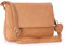 Gigi - Damen Leder Umhängetasche - Crossbody Bag Mittelgroß - Verstellbarer Schultergurt - mit Herz Schlüsselring - OTHELLO 1008 - Honig