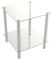 ASPECT Matrix 2-Tier Clear Glass Shelving Rack/Side End table