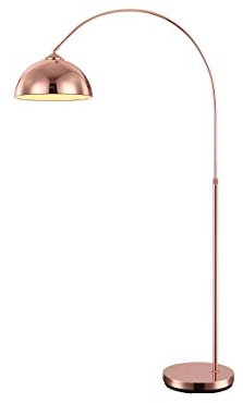 Globo Elegante Bogen Steh Stand Leuchte Lampe Kupferfarbig 1x E27 höhenverstellbar NEWCASTLE 58227C, medium