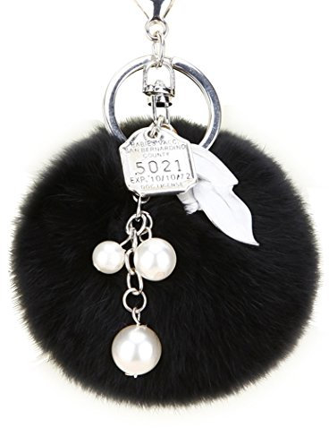 Shining crown Damen-Schlüsselanhänger mit silbernem Blättermotiv, Handtaschen-Anhänger, braun