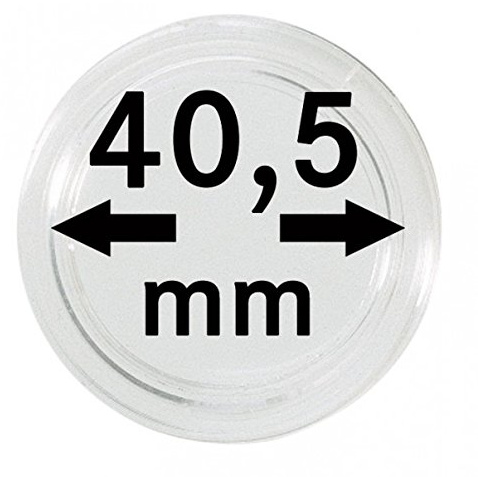LINDNER Das Original Münzkapseln Innen-Ø 40,5 mm, 10er-Packung
