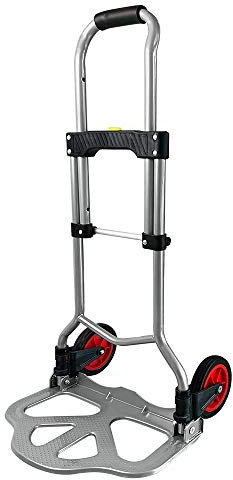 UISEBRT Sackkarre Klappbar - Aluminium Sackkarre Treppensteiger Stabiler Handkarre Transportkarre bis 60 kg