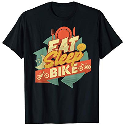 Bike Eat Sleep Repeat MTB Mountainbike Downhill Fully T-Shirt