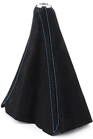 Aramox Blue Suede Gear Stick Gaiter Universal Fit Most Vehicles (Blue Stitching)
