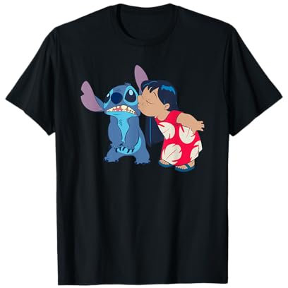 Disney Lilo and Stitch Funny Kisses T-Shirt