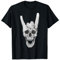 Heavy Metal Skull Devil Horns Sign Gift For Women Men T-Shirt