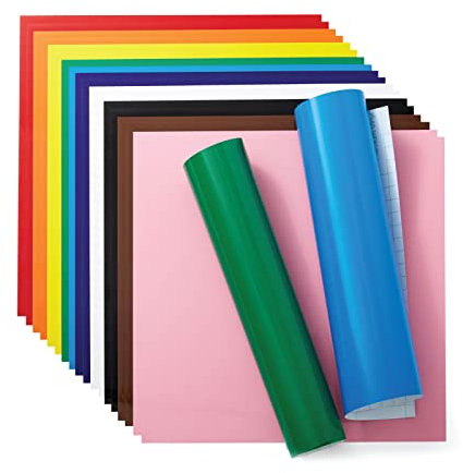 Cricut Vinyl, Rainbow Sampler - Permanent (20 ct)