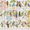 GORGECRAFT 1 BOX 30PCS Lesezeichen Ästhetische Blume Magnetische Lesezeichen Vintage-Stil Vogel Clip-In-Lesezeichen Seitenmarker Für Frauen Männer Buchliebhaber Buchclub Klassenzimmer Geschenk