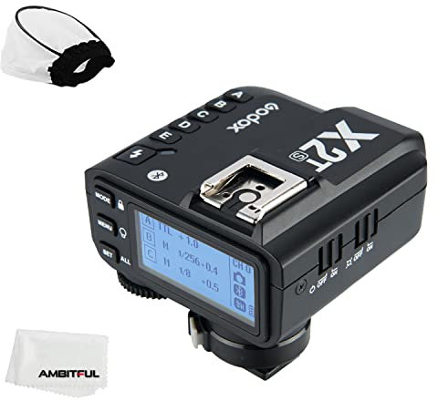 Godox X2T-S TTL 2.4G Wireless Flash Trigger for Sony, Bluetooth Connection, 1/8000s HSS, TCM Function, 5 Separate Group Buttons, 3 Function Button for Quick Setting for Sony Camera