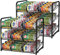 3 Tier Stackable Can Rack Organizer 2 Pack, Kitchen Food Storage Rack Organizer, Can Holder Storage Dispenser for Kitchen Cabinet, Countertop, Pantry Organizers, Black