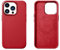 Mobiskin Hülle kompatibel mit Apple iPhone 14 PRO (6,1 Zoll), Handyhülle mit echtem Leder, Case, Schutzhülle, dünne Handytasche, Slim Cover, Rot