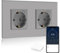 BSEED Smart ZigBee Steckdose, Energiekostenmesser, Alexa ZigBee Steckdose mit Verbrauchsmessung, 2 Fach Steckdose arbeitet mit Amazon Alexa und Google Home Grau (Tuya ZigBee Hub erforderlich)
