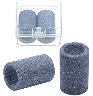 CSDPC Dart Sharpener | Dart Point Sharpener | Round Dart Tip Sharpening Tools for Metal Dart Tips | 2 Pcs Sand Stone Darts Burrs Remover Tool with Storage Box