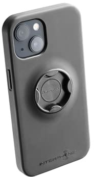 INTERPHONE - Spezielle iPhone 14-Hülle für Quiklox-Lenker - QUIKLOX Modular System - Motorrad Handyhalter - oder Spiegelbefestigungen – Schnellverschlusshaken