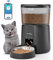 Puppy Kitty Futterautomat Katze & Hund, 2,4 G WiFi intelligenter Katzenfutter Automat mit Edelstahlnapf für Trockenfutter, App-Steuerung, Sprachaufzeichnung, 1-10 Mahlzeiten pro Tag