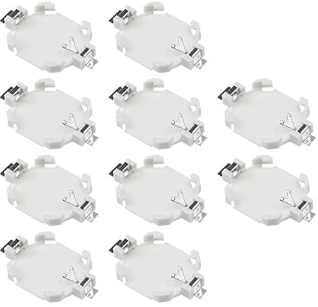 10PCS CR1616 Button Battery Holder 3V Output Voltage PCB Horizontal Type Cell Battery Container Case Compatible with Game Boy Game Console & Colour Cartridges