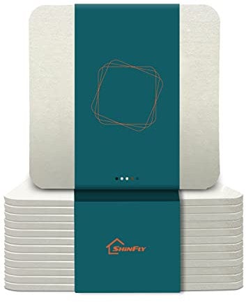 shinfly Untersetzer Gläser, Untersetzer Filz für Gläser 12er Set, Rutschfester Hitzebeständiger Waschbarer Glasuntersetzer, Glasuntersetzer für Getränke, Bar, Tassen