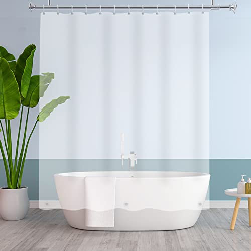 YISURE mattiert Duschvorhang Plastik 180x220, wasserdichte Kunststoff-Duschvorhänge mit Magnet, Breite 180 x Höhe 220cm