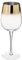 Lot de 6 verres à vin x6 or 38 cl