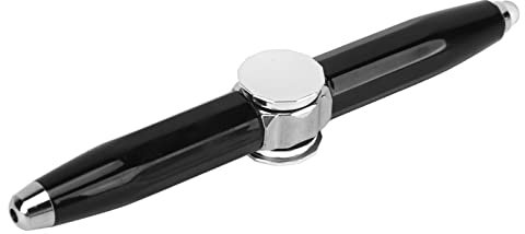 RiToEasysports Fidget Pen Pen, Help Thinking Kugelschreiber mit LED-Licht für Business-Erwachsene, Studenten und Kinder Zum Stressabbau (Schwarz)