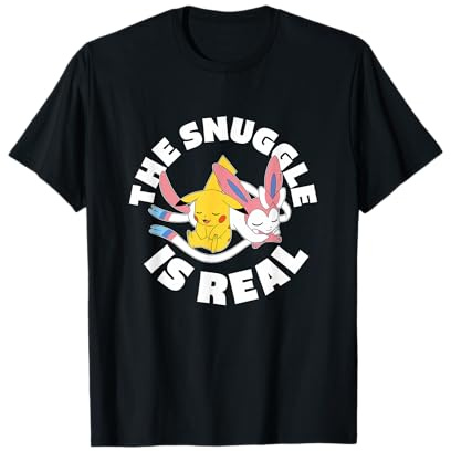 Pokémon - The Snuggle is Real Pikachu and Sylveon T-Shirt